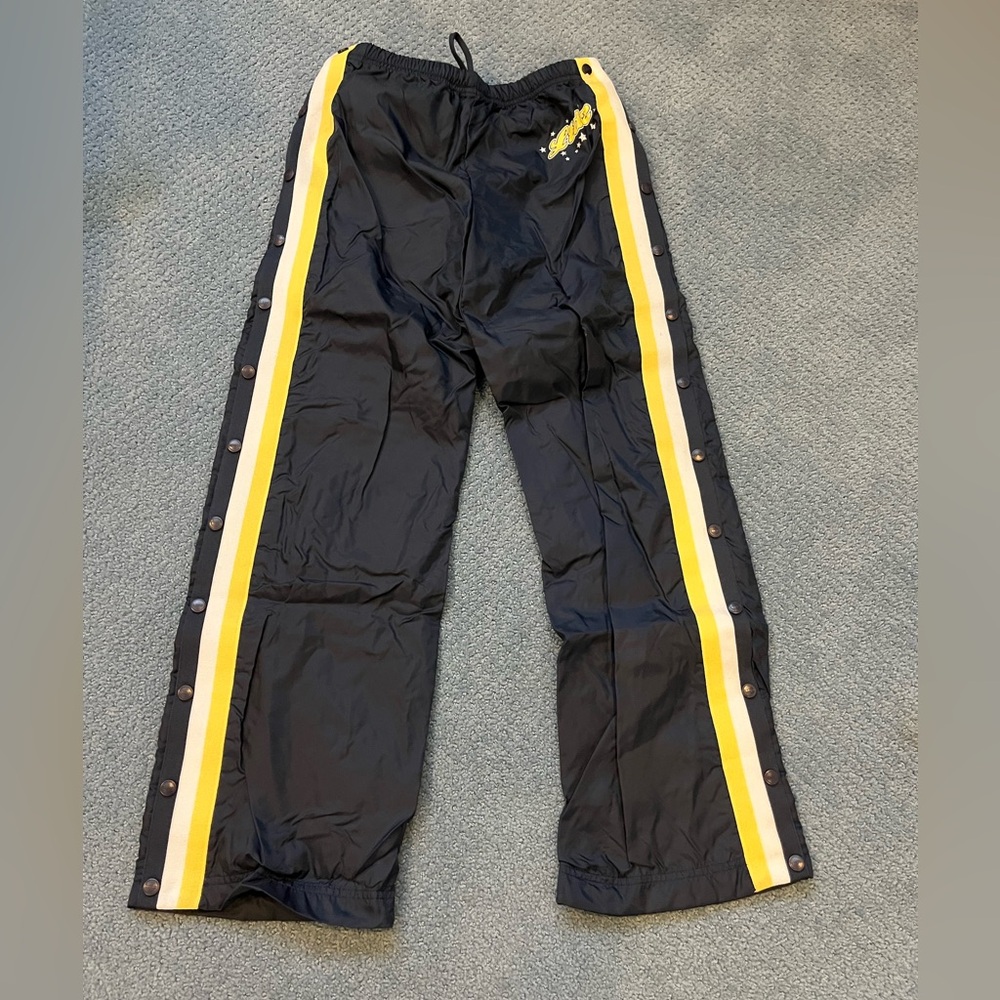 NEW VINTAGE LIMITED TOO NAVY & YELLOW GIRL TRACKPANTS SIZE 10